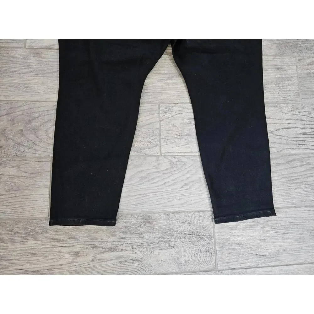 Women's AVA & VIV Jeans Pants High Rise Skinny Size 24 Black Stretch Flat Front - Picture 9 of 11